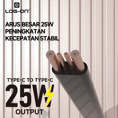 LOG ON 20PCSKABEL FAST CHARGING LO-CB90 KABEL CHARGE SEKALIGUS KABEL DATA