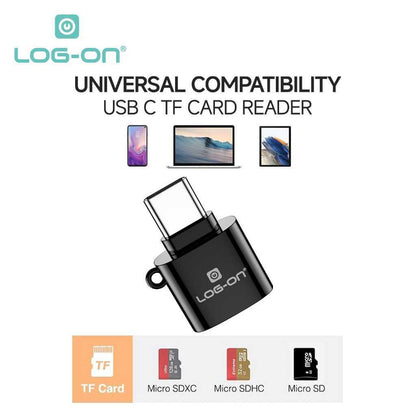 LOG ON USB Type-C/LIGHTNING LO-OT16 Card Reader OTG for Micro SD