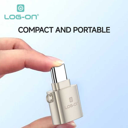 LOG ON USB Type-C/LIGHTNING LO-OT16 Card Reader OTG for Micro SD