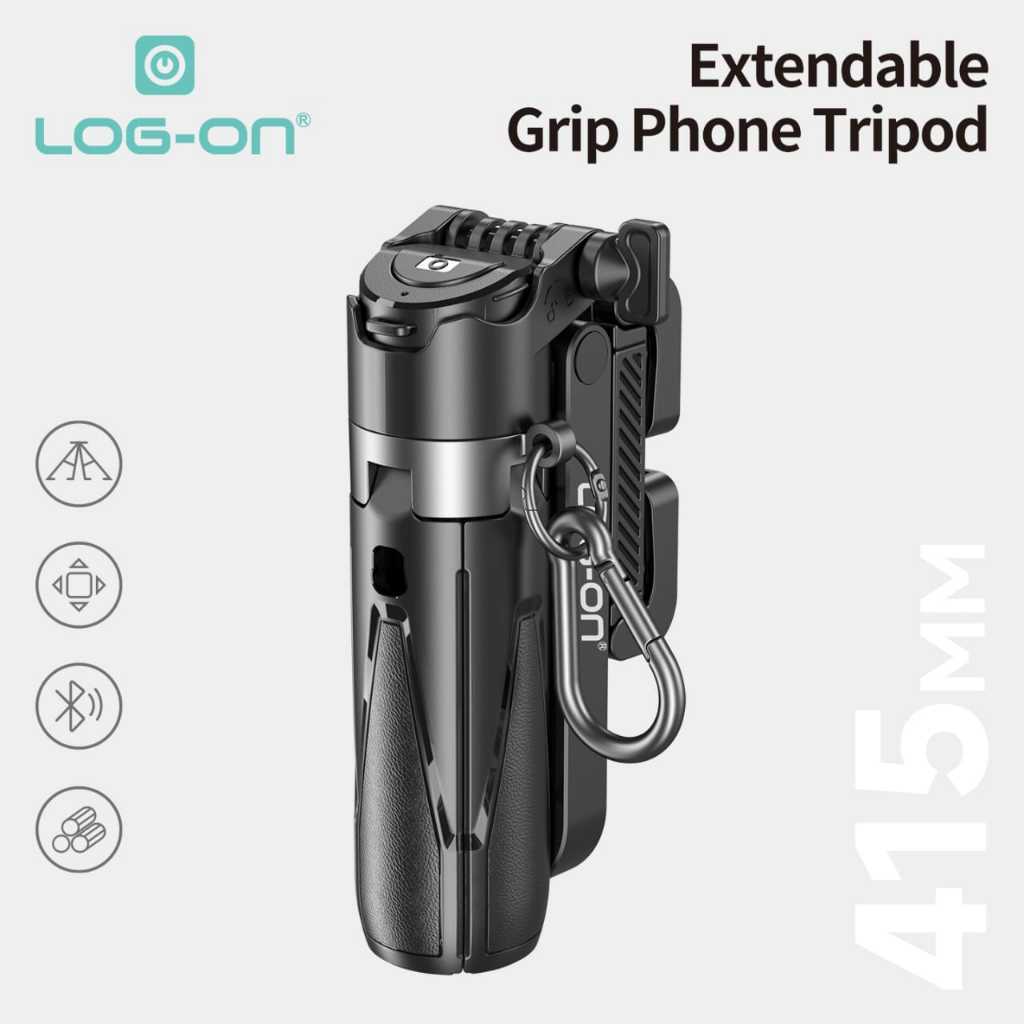 LOG ON BLUETOOTH TRIPOD MINI PHONE GRIP 4IN1 41,5CM TONGSIS MINI LO-TS01
