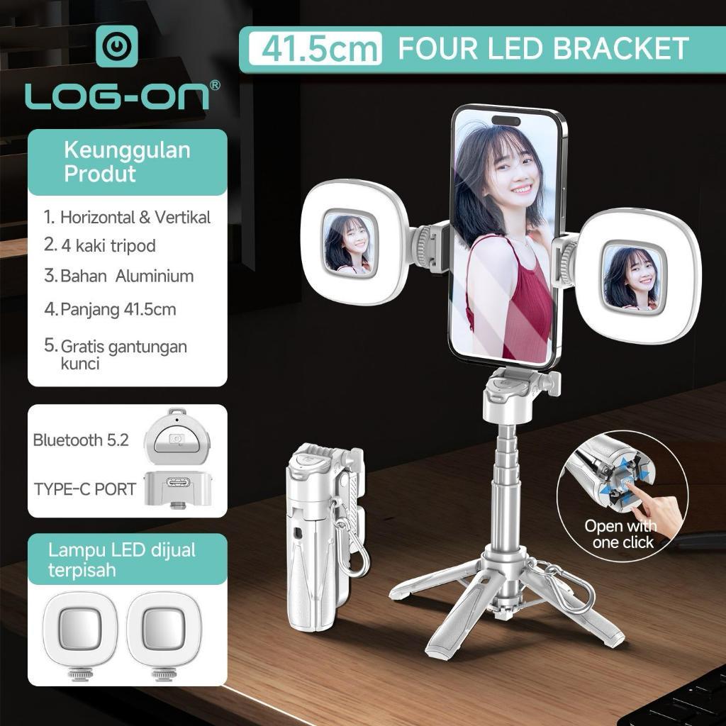 LOG ON BLUETOOTH TRIPOD MINI PHONE GRIP 4IN1 41,5CM TONGSIS MINI LO-TS01