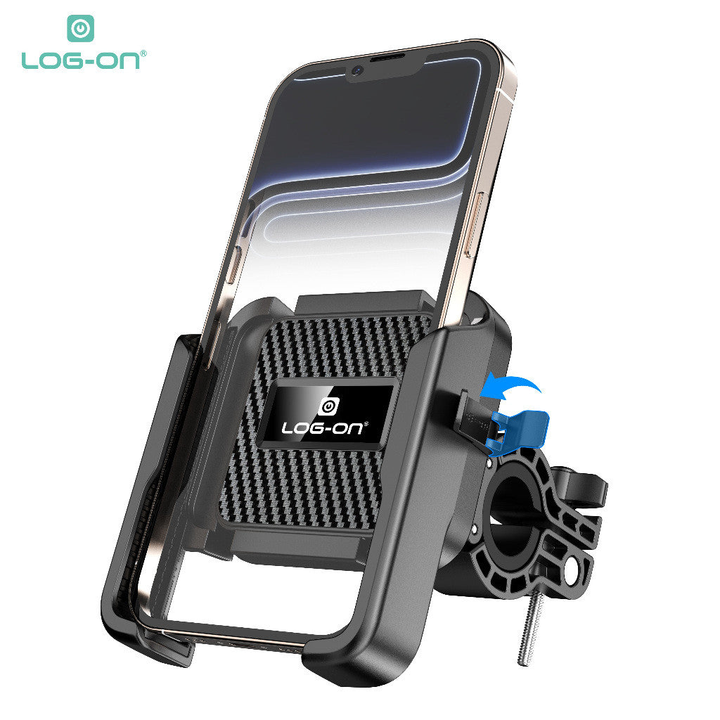 LOG ON HOLDER MOTOR 4X PEREDAM GETAR LO-CRH72 (4-7 INCI) UNTUK DI STANG MOTOR, SEPEDA, SCOOTER
