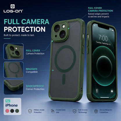 LOG-ON Doff Case with Magsafe & Kamera Protector