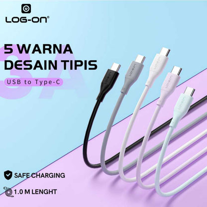 LOG ON KABEL MICRO/TYPE C LO-CB80 FAST CHARGING 3A 1M ANDROID