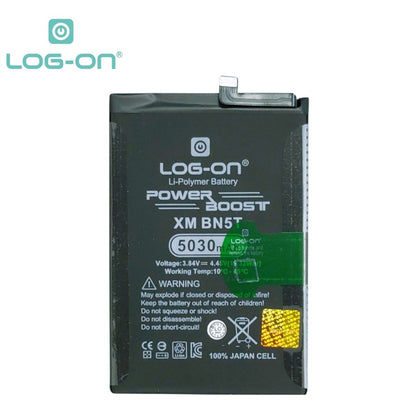 Log On - Baterai Untuk Poco M6 / Redmi 13 BN-5T Support Fast Charging - Kapasitas 5030mAh Power Boost Battery Baterai Batre - 1 Tahun Garansi