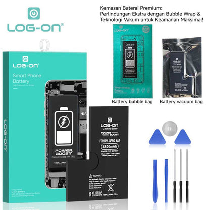 Log On - IPHONE 11 PRO MAX Power Plus Original Battery Baterai Batre