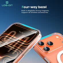LOG-ON Clear Case Hybrid PC+TPU 100% Anti Yellowing + Magsafe support For Iphone 17 16 15 14 13 12 11 AIR PLUS PRO PROMAX