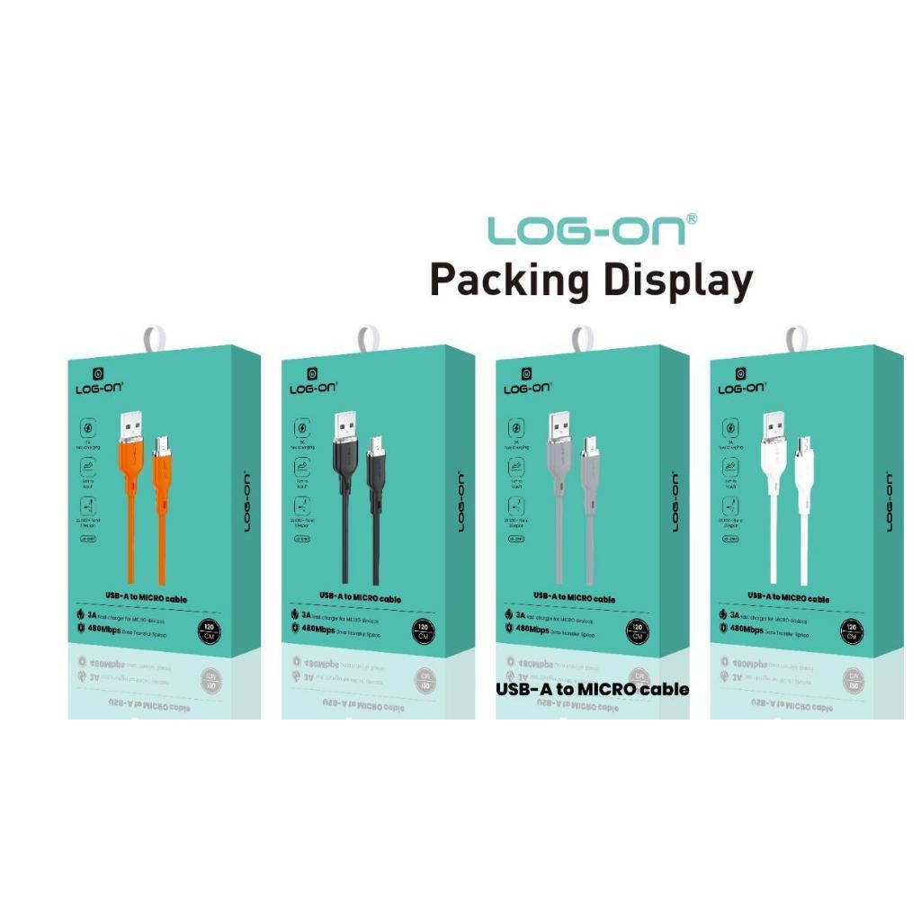 LOG-ON KABEL FAST CHARGING LO-CB92 1,2M Pengisian Daya Cepat 3A