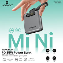 LOG-ON POWERBANK 3C/CCC PD35W 10000MAH JGO-800H BUILT-IN CABLE TYPE C (FREE CABLE C to IOS)FAST CHARGING