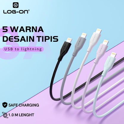 LOG ON KABEL FAST CHARGING 3A 1Meter CB80
