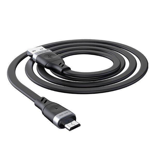 KABEL LOG-ON MICRO 2.4A 1M LO-CB61 QUICKLY CHARGE (KABEL CHARGE DAN DATA)