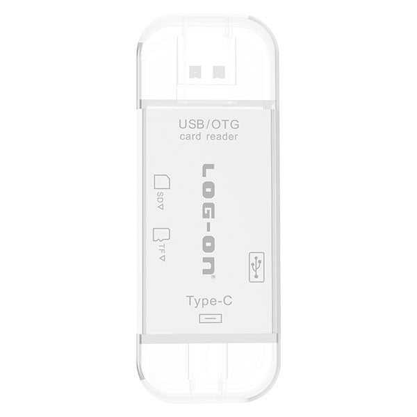 LOG ON CARD READER LO-CR07 3IN1 USB ADAPTER TYPE C/MICRO-USB/USB 2.0,SD/MMC SLOT,MICRO SD