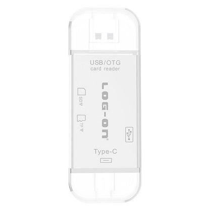 LOG ON CARD READER LO-CR07 3IN1 USB ADAPTER TYPE C/MICRO-USB/USB 2.0,SD/MMC SLOT,MICRO SD
