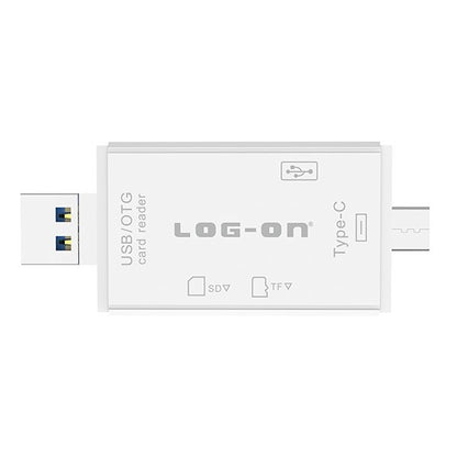 LOG ON CARD READER LO-CR07 3IN1 USB ADAPTER TYPE C/MICRO-USB/USB 2.0,SD/MMC SLOT,MICRO SD