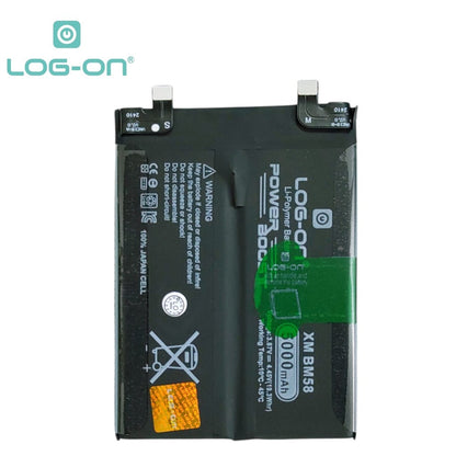 Log On - BM58 Untuk Xiaomi MI11T Pro BM-58 Support Fast Charging Kapasitas 5000mAh Power Boost Battery Baterai Batre - 1 Tahun Garansi