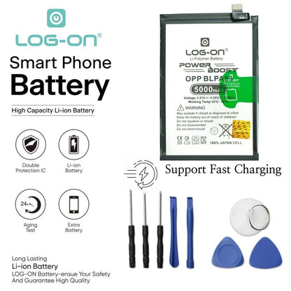 Log On - BLPA83 Untuk Realme C63 BLP-A83 Support Fast Charging - Kapasitas 5000mAh Power Boost Battery Baterai Batre - 1 Tahun Garansi