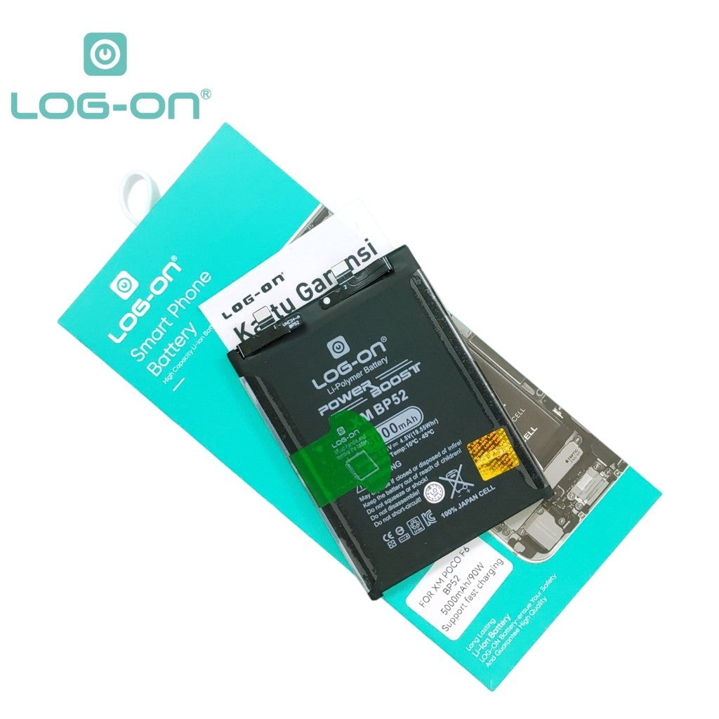 Log On BP52 Untuk Poco F6 BP-52 Power Boost - Kapasitas 5000mAh Power Boost Battery Baterai Batre - 1 Tahun Garansi