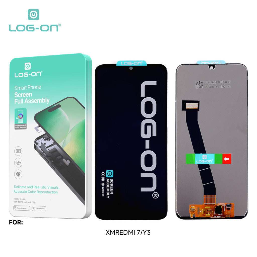 LOG-ON LCD FOR XIAOMI REDMI 7 HD+ FULLSET ORIGINAL OEM free lem