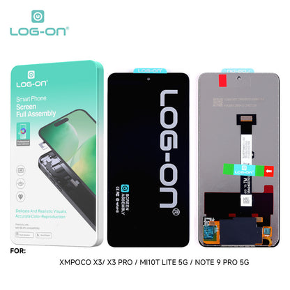 LOG ON LCD FOR XIAOMI POCO X3 / X3 PRO / XIAOMI MI 10T LITE 5G HD+ FULLSET ORIGINAL OEM free lem