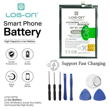 Log On - BLPA77 Untuk Oppo A3 / A3 PRO / A3X / A5i 2025 BLP-A77 Support Fast Charging - Kapasitas 5100mAh Power Boost Battery Baterai Batre - 1 Tahun Garansi