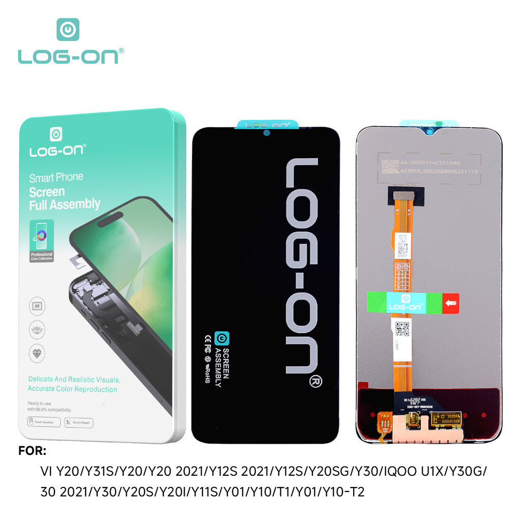 LOG-ON LCD FOR VIVO Y20 / Y12S 2021 / Y20 2021 / Y20S / Y21i / 30G / Y20S HD+ FULLSET ORIGINAL OEM free lem