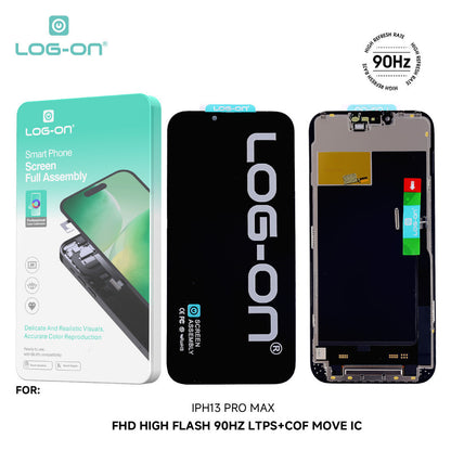 LOG-ON LCD UNTUK IPH 13 / 13 PRO / 13 PRO MAX FHD LTPS MOVE IC FULLSET TOUCHSCREEN ORIGINAL OEM free lem