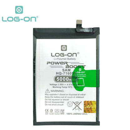 Log On - HQ-7160SS Untuk Samsung A06 Support Fast Charging - Kapasitas 5000mAh Power Boost Battery Baterai Batre - 1 Tahun Garansi