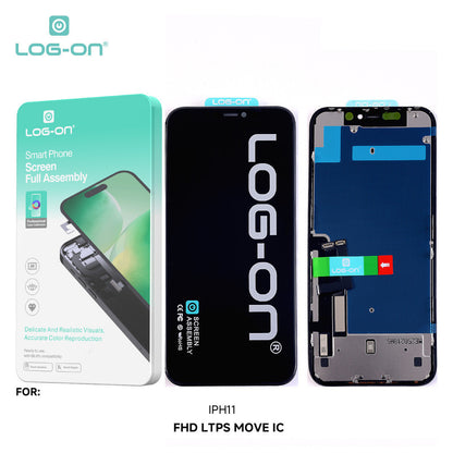 LOG-ON LCD UNTUK IPH 12 / 12 PRO / 12 PRO MAX FHD LTPS MOVE IC FULLSET TOUCHSCREEN ORIGINAL OEM free lem