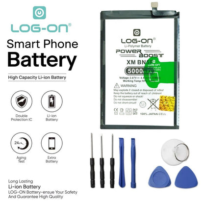 Log On - BN5F Untuk Xiaomi Redmi A2 BN-5F Power Boost - Kapasitas 5000mAh Power Boost Battery Baterai Batre - 1 Tahun Garansi