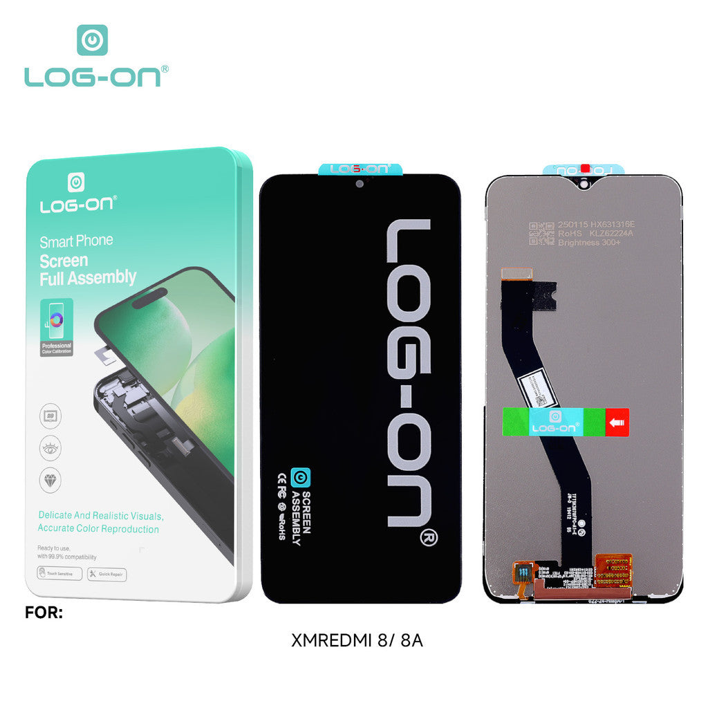 LOG-ON LCD FOR XIAOMI REDMI 8 / 8A / 8A PRO HD+ FULLSET ORIGINAL OEM free lem