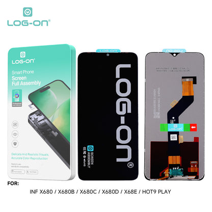 LOG-ON LCD FOR INFINIX HOT 9 PLAY X680 / X680B / X680C HD+ FULLSET ORIGINAL OEM free lem