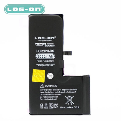 Baterai Log On Untuk IPHONE XS ( BH ios 18 TERBACA ) Power Plus - Kapasitas 3050mAh Original Battery Batre - 1 Tahun Garansi