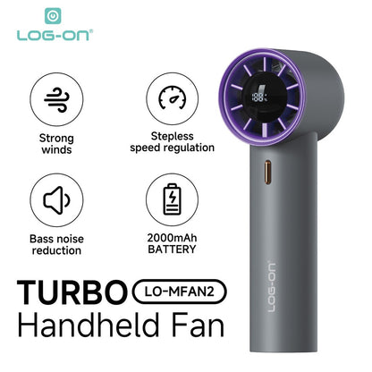 LOG ON Kipas Angin Turbo Super Mini Portable LO-MFAN2 19000Rpm Pocket Size