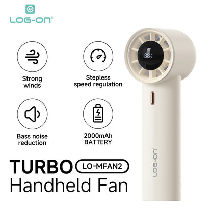LOG ON Kipas Angin Turbo Super Mini Portable LO-MFAN2 19000Rpm Pocket Size