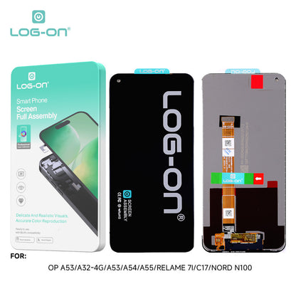 LOG-ON LCD FOR OPPO A32 4G / A53 4G / A54 4G / A55 / REALME 7i / C17  HD+ FULLSET ORIGINAL OEM free lem