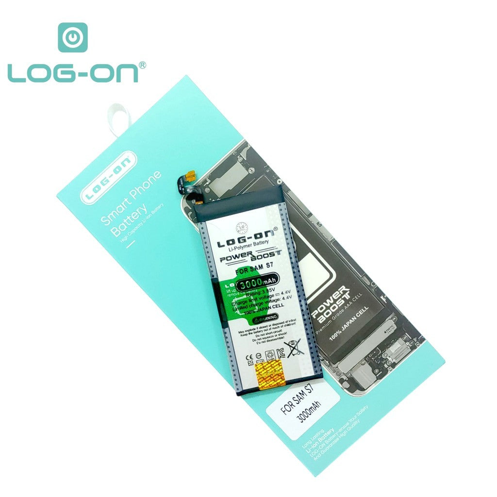 Baterai Log On EB-BG930ABE Untuk Samsung S7 / S7 Flat Power Boost - Kapasitas 3000mAh Original Battery Batre - 1 Tahun Garansi