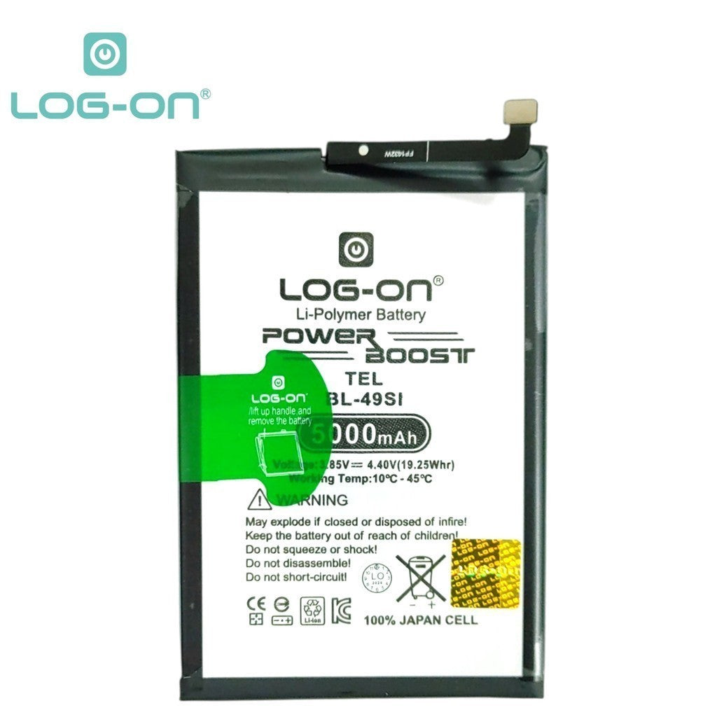 Baterai Log On BL-49SI Untuk Itel P55 5G / S25 / S25 Ultra Power Boost - Kapasitas 5000mAh 1 Tahun Garansi Battery Batre