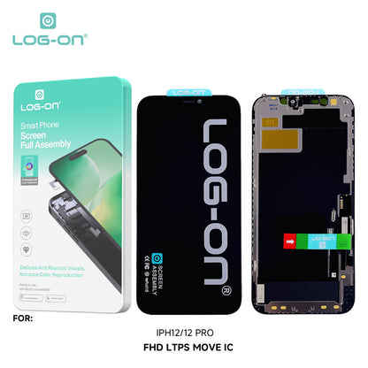 LOG-ON LCD FOR IPHONE 12 / 12 PRO / 12 PRO MAX FHD LTPS MOVE IC FULLSET TOUCHSCREEN ORIGINAL OEM