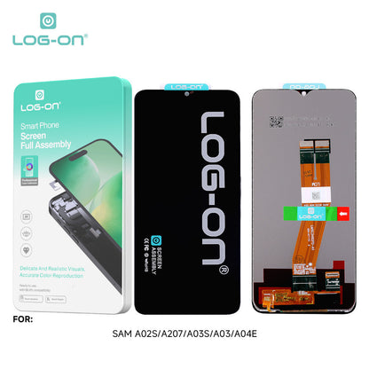 LOG-ON LCD FOR SAMSUNG A02S / A03S / A04E M02S / F02S HD+ FULLSET ORIGINAL OEM free lem
