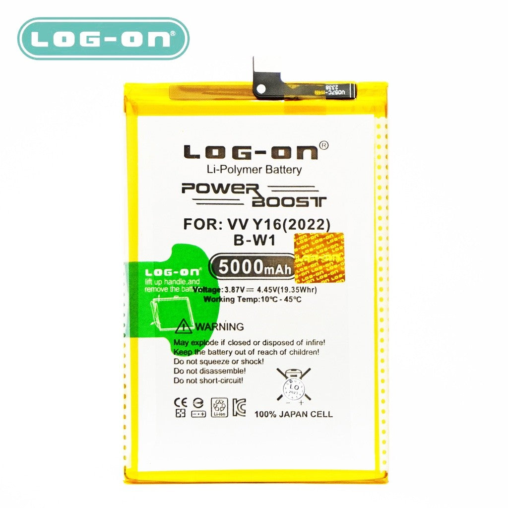 Log On - B-W1 Vivo Y16 2022 / Y02S BW1 Power Boost Original Battery Baterai Batre