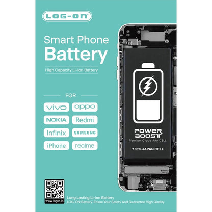 Log On - IPHONE X Power Plus Original Battery Baterai Batre
