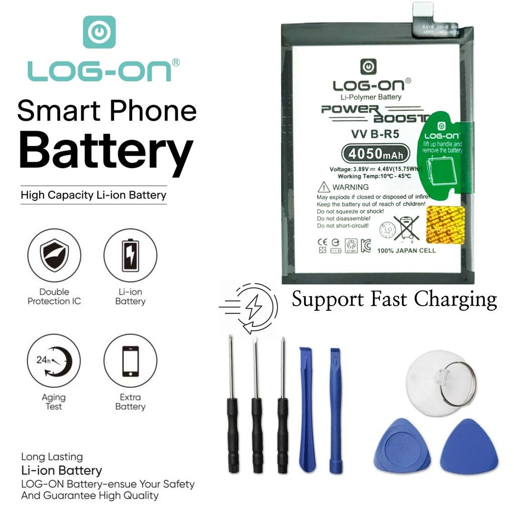 Log On - B-R5 Vivo V23E BR5 Power Boost - Kapasitas 4050mAh Battery Baterai Batre - 1 Tahun Garansi