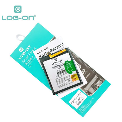 Log On - QL1695 Untuk Samsung A01 Power Boost - Kapasitas 3000mAh Battery Baterai Batre - 1 Tahun Garansi