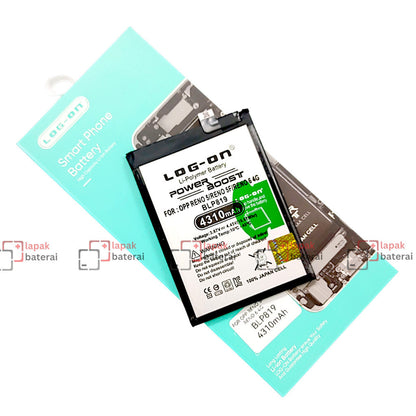 Log On - Oppo Reno 5 BLP819/ Reno 5F / Reno 6 4G BLP-819 Power  Boost Original Battery Baterai Batre
