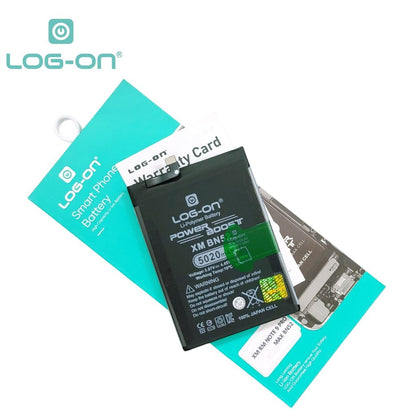 Baterai Log On BN52 Untuk Xiaomi Redmi Note 9 Pro Max BN-52 Power Boost - Kapasitas 5020mAh 1 Tahun Garansi Battery Batre