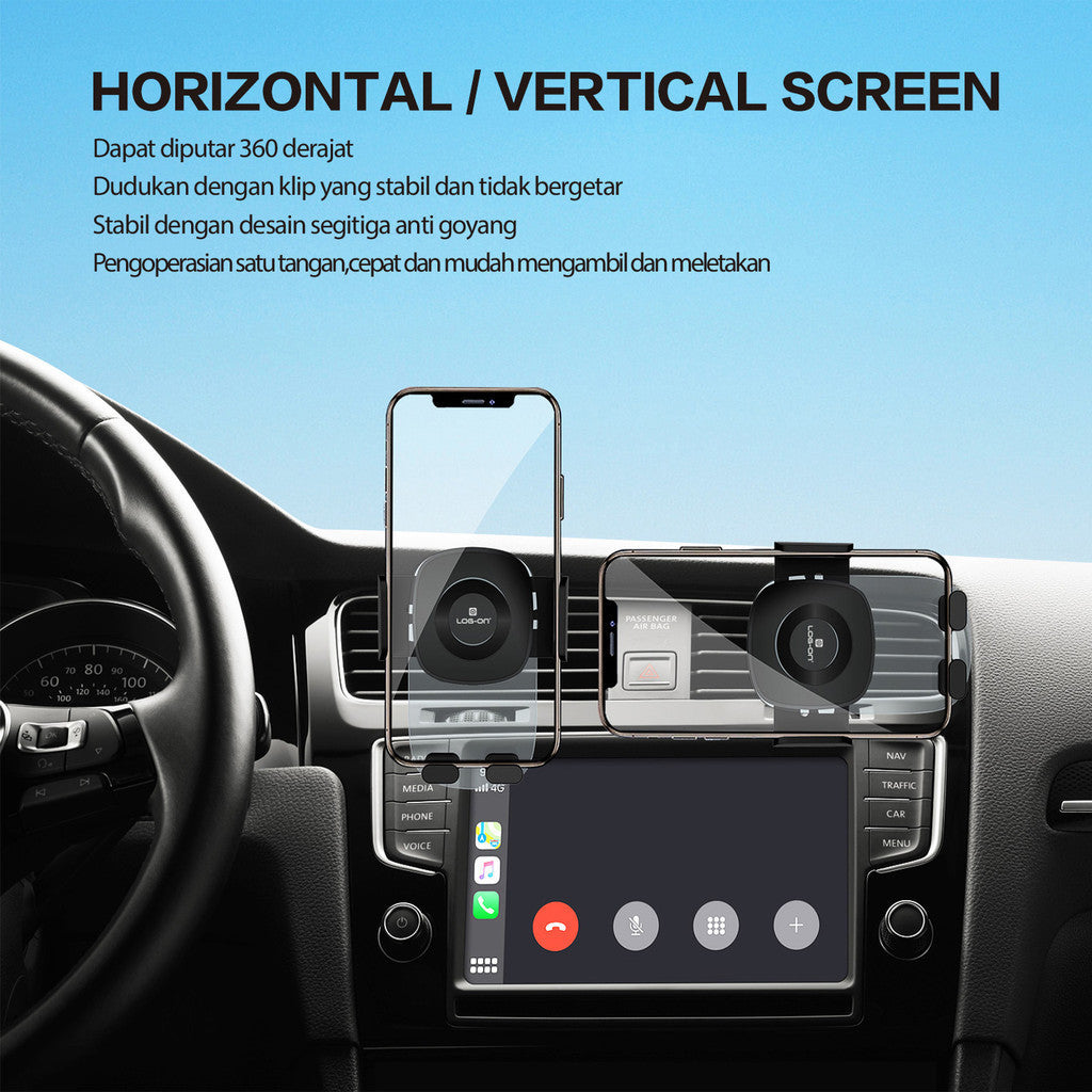 LOG ON CAR VENT HOLDER AC MOBIL LO-CRH59