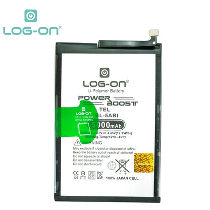 Baterai Log On BL-5ABI Untuk Itel P65 BL5ABI Power Boost - Kapasitas 5000mAh 1 Tahun Garansi Battery Batre