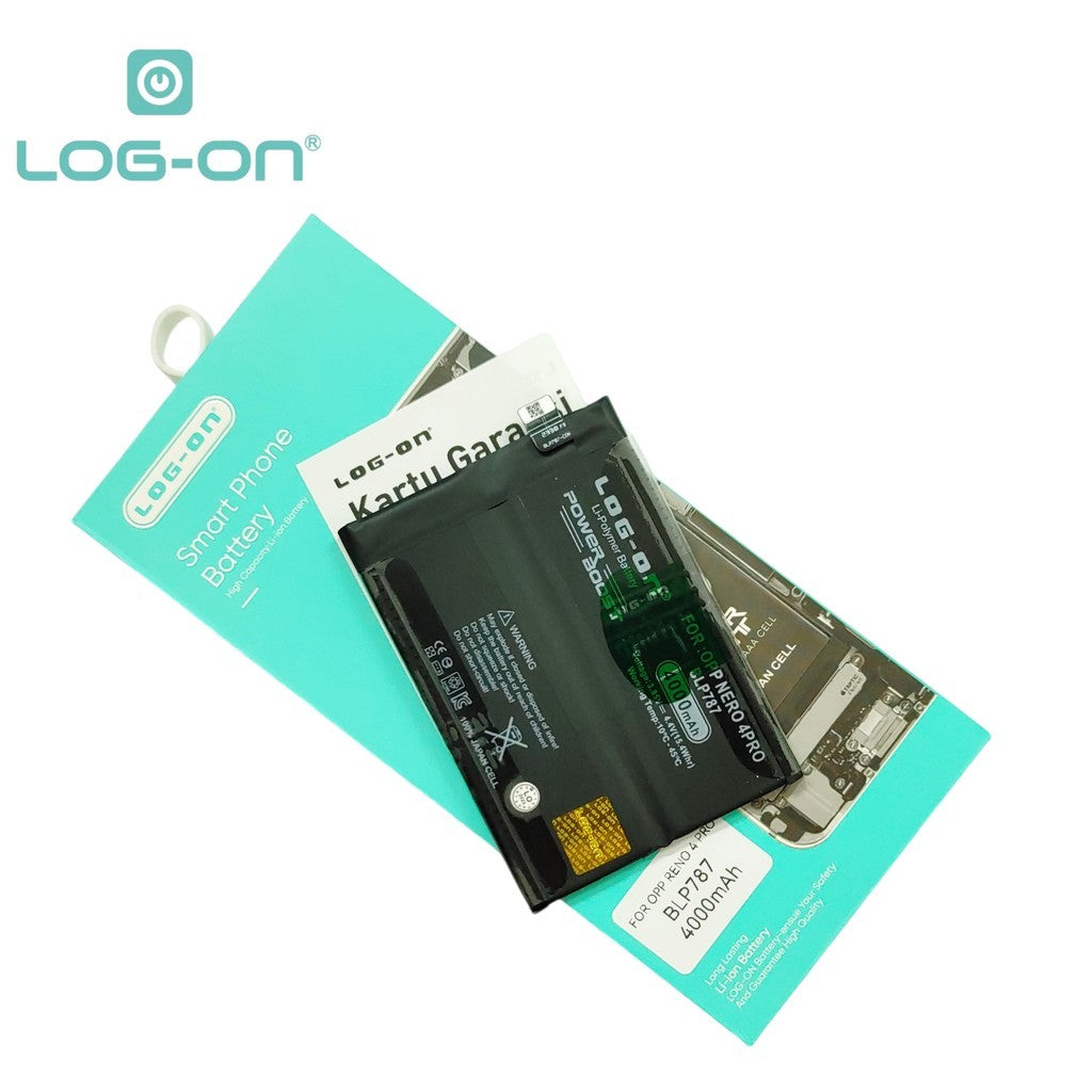 Log On - BLP787 Oppo Reno 4 Pro 4G / 5G BLP-787 Power Boost Original Battery Baterai Batre