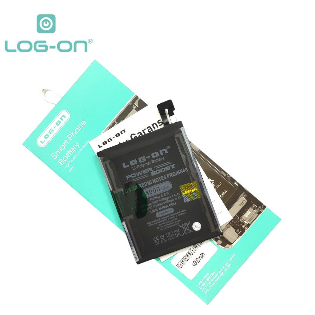 Log On - BN48 Xiaomi Redmi Note 6 Pro  BN-48 Power Boost IC Battery baterai