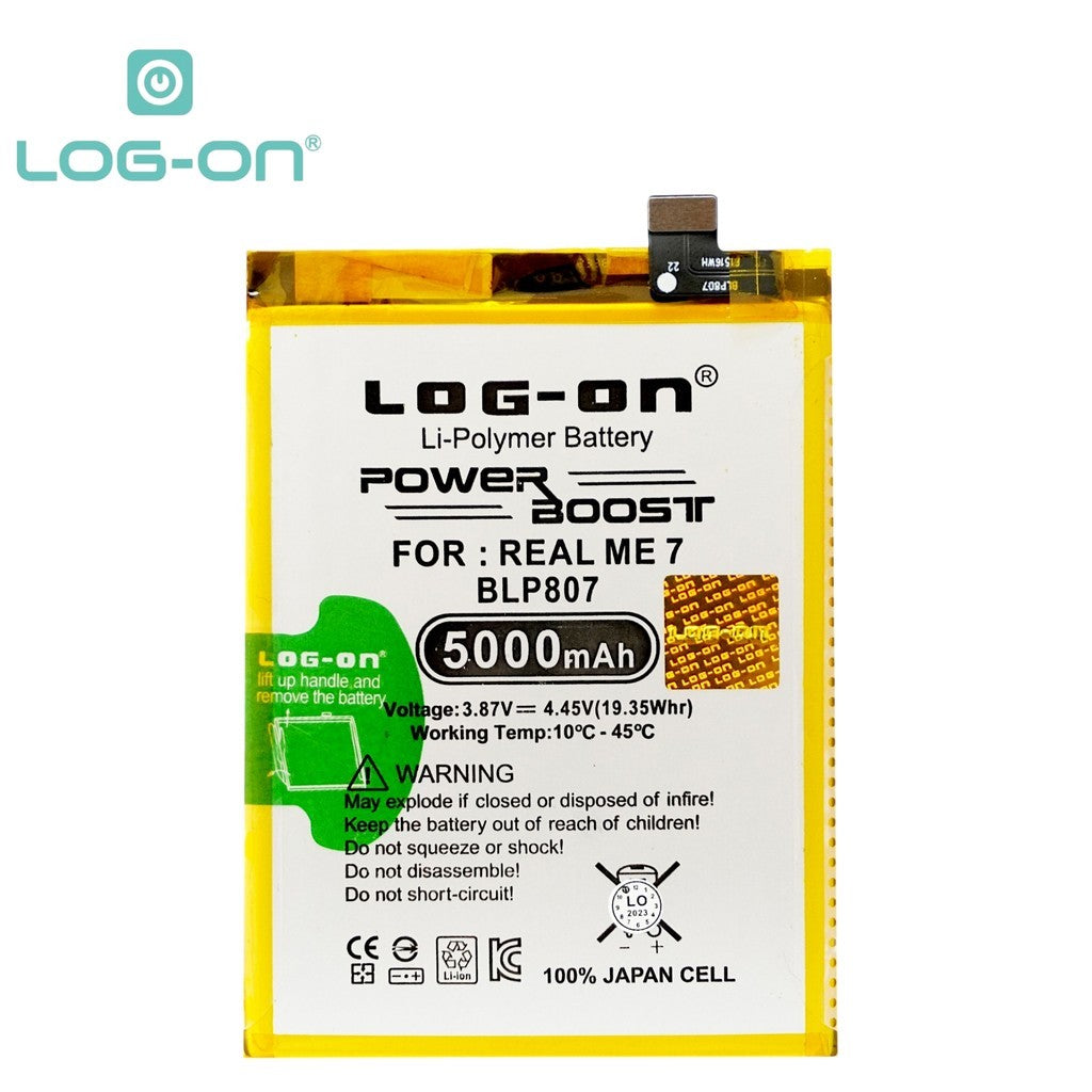 Log On - BLP807 Realme 7 / Realme V5 5G BLP-807 Power Boost Original Battery Baterai Batre